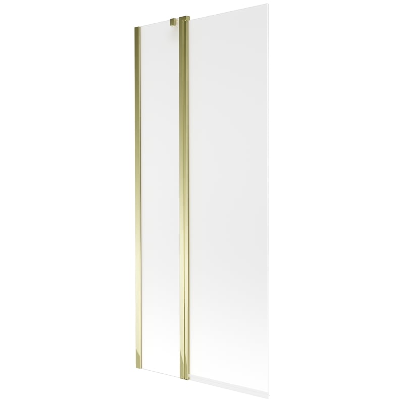 Mexen Flip dvokrilni tuš paravan 80 x 150 cm, matirano staklo, zlatni - 894-080-101-50-30