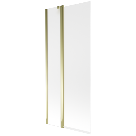 Mexen Flip parawan nawannowy 2-skrzydłowy 80 x 150 cm, szron, złoty - 894-080-101-50-30