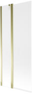 Mexen Flip badwand 2-delig 80 x 150 cm, mat, goud - 894-080-101-50-30