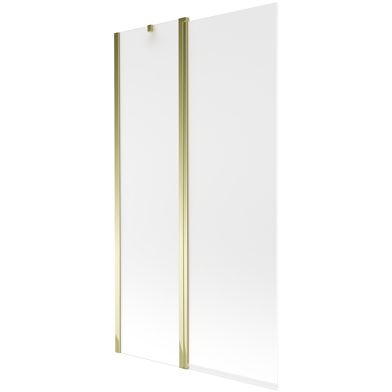 Mexen Flip Duschabtrennung 2-flügelig 100 x 150 cm, matt, gold - 894-100-101-50-30