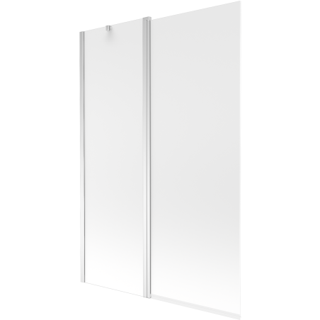 Mexen Flip 2-panel bathtub screen 120 x 150 cm, frost, chrome - 894-120-101-01-30