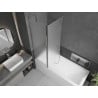Mexen Flip dvokrilni zaslon za kadu 120 x 150 cm, frost, krom - 894-120-101-01-30