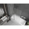 Mexen Flip 2-panel bath screen 120 x 150 cm, frost, chrome - 894-120-101-01-30
