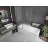 Mexen Flip 2-panel bathtub screen 120 x 150 cm, frost, chrome - 894-120-101-01-30