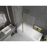 Mexen Flip 2-panel bathtub screen 120 x 150 cm, frost, gold - 894-120-101-50-30