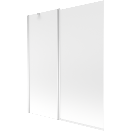 Mexen Flip Duschabtrennung 2-flügelig 140 x 150 cm, satiniert, Chrom - 894-140-101-01-30