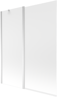 Mexen Flip badwand scherm 2-delig 140 x 150 cm, ijs, chroom - 894-140-101-01-30
