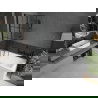 Mexen Castor Badewannenwand 2-flügelig 80 x 150 cm, schwarzes Gitter, schwarz - 892-080-002-70-77