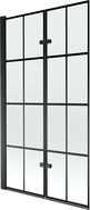 Mexen Castor vannivalu 2-ukseline sirm 100 x 150 cm, must ruudustik, must - 892-100-002-70-77