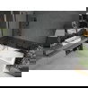 Mexen Flip Wannenschutz 2-flügelig 120 x 150 cm, transparent, schwarz - 894-120-101-70-00