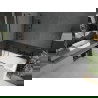 Mexen Flip badwand 2-delig 140 x 150 cm, transparant, zwart - 894-140-101-70-00