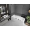 Mexen Flip écran de baignoire à 2 volets 140 x 150 cm, dépoli, noir - 894-140-101-70-30