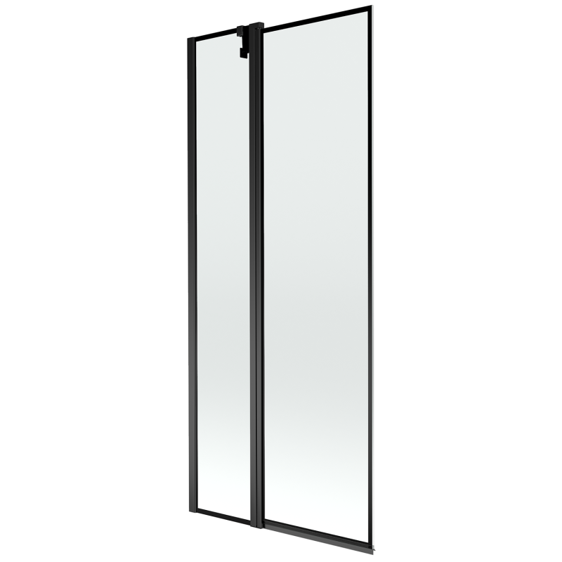 Mexen Flip Duschabtrennung 2-flügelig 80 x 150 cm, schwarzer Rahmen, schwarz - 894-080-101-70-70