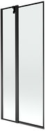 Mexen Flip Duschabtrennung 2-flügelig 80 x 150 cm, schwarzer Rahmen, schwarz - 894-080-101-70-70
