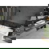 Mexen Flip Duschabtrennung 2-flügelig 80 x 150 cm, schwarzer Rahmen, schwarz - 894-080-101-70-70