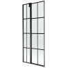 Mexen Flip dvokrilni paravan za kadu 80 x 150 cm, crna rešetka, crni - 894-080-101-70-77