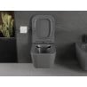 Mexen Madox inodoro rimless con asiento de cierre suave delgado, duroplast, gris oscuro mate - 30154061