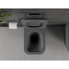 Mexen Madox wc-pot Rimless met slanke softclose zitting, duroplast, donkergrijs mat - 30154061