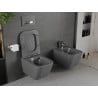 Mexen Madox cuvette wc Rimless avec abattant à descente progressive slim, duroplast, gris foncé mat - 30154061
