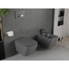 Mexen Madox WC-Bowl Rimless mit Slim-Softclose-Sitz, Duroplast, dunkelgrau matt - 30154061