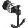 Mexen Estela gancho doble para toallas, negro - 7011535-70
