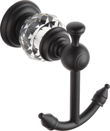 Mexen Estela dvojni kavelj za brisačo, črn - 7011535-70