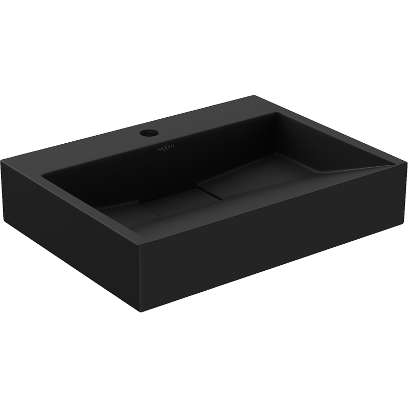 Mexen Ava lavabo de bancada em aglomerado 1/O 50 x 38 cm, preto - 23015071