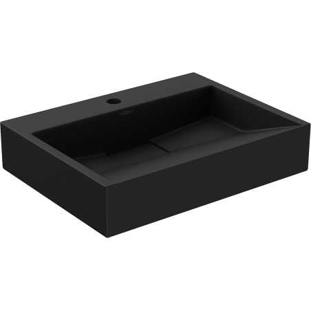 Mexen Ava countertop washbasin made of conglomerate 1/O 50 x 38 cm, black - 23015071