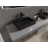 Mexen Ava lavabo da appoggio in conglomerato 1/O 50 x 38 cm, nero - 23015071