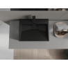 Mexen Ava bovenbouw wasbak van composiet 1/O 50 x 38 cm, zwart - 23015071