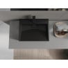 Mexen Ava opbouwwasbak van composiet 1/O 50 x 38 cm, zwart - 23015071