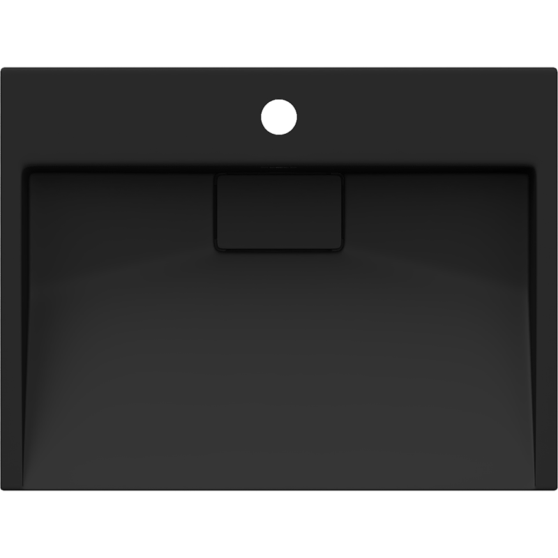 Mexen Ava lavabo de encimera de conglomerado 1/O 50 x 38 cm, negro - 23015071