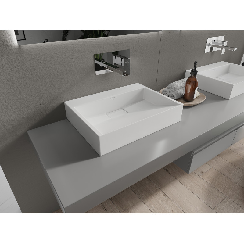 Mexen Ava lavabo à poser en composite B/O 50 x 38 cm, blanc - 23015000