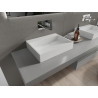 Mexen Ava lavabo de superficie de conglomerado B/O 50 x 38 cm, blanco - 23015000