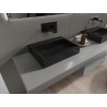 Mexen Ava lavabo sur plan en conglomérat B/O 50 x 38 cm, noir - 23015070
