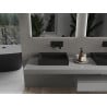 Mexen Ava Aufsatzwaschbecken aus Konglomerat B/O 50 x 38 cm, schwarz - 23015070