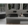 Mexen Ava opbouw wastafel van composiet B/O 50 x 38 cm, zwart - 23015070