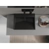 Mexen Ava lavabo à poser en conglomérat B/O 50 x 38 cm, noir - 23015070