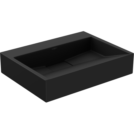 Mexen Ava Aufsatzwaschbecken aus Konglomerat B/O 50 x 38 cm, schwarz - 23015070