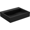 Mexen Ava lavabo sur plan en conglomérat B/O 50 x 38 cm, noir - 23015070