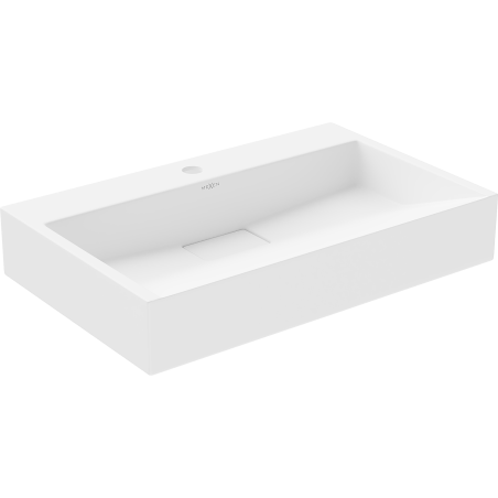 Mexen Ava lavabo de comptoir en conglomérat 1/O 60 x 38 cm, blanc - 23016001
