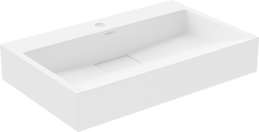 Mexen Ava lavabo de comptoir en conglomérat 1/O 60 x 38 cm, blanc - 23016001
