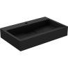 Mexen Ava Aufsatzwaschbecken aus Konglomerat 1/O 60 x 38 cm, schwarz - 23016071