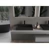 Mexen Ava countertop sink made of conglomerate 1/O 60 x 38 cm, black - 23016071