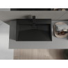Mexen Ava lavabo sobre encimera de conglomerado 1/O 60 x 38 cm, negro - 23016071