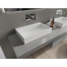 Mexen Ava lavabo de sobremesa de conglomerado B/O 60 x 38 cm, blanco - 23016000
