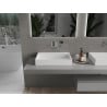 Mexen Ava countertop basin from conglomerate B/O 60 x 38 cm, white - 23016000