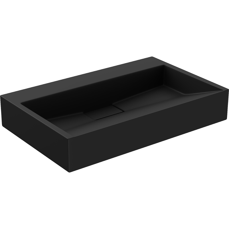 Mexen Ava Aufsatzwaschbecken aus Konglomerat B/O 60 x 38 cm, schwarz - 23016070