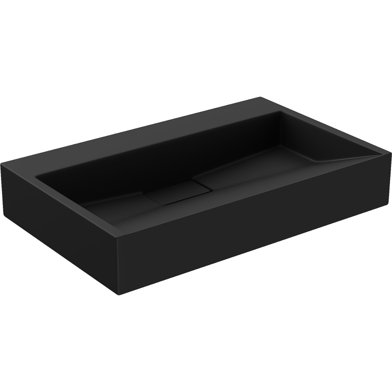 Mexen Ava bänkskiva tvättställ i konglomerat B/O 60 x 38 cm, svart - 23016070