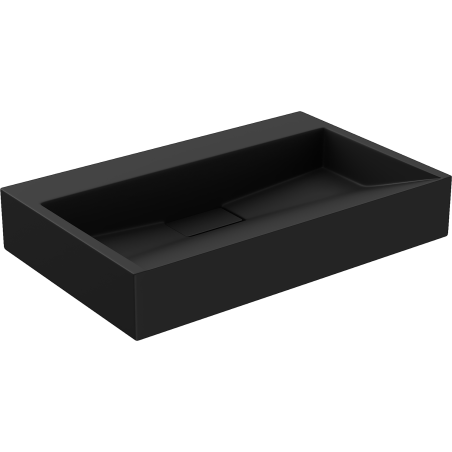 Mexen Ava Aufsatzwaschbecken aus Konglomerat B/O 60 x 38 cm, schwarz - 23016070